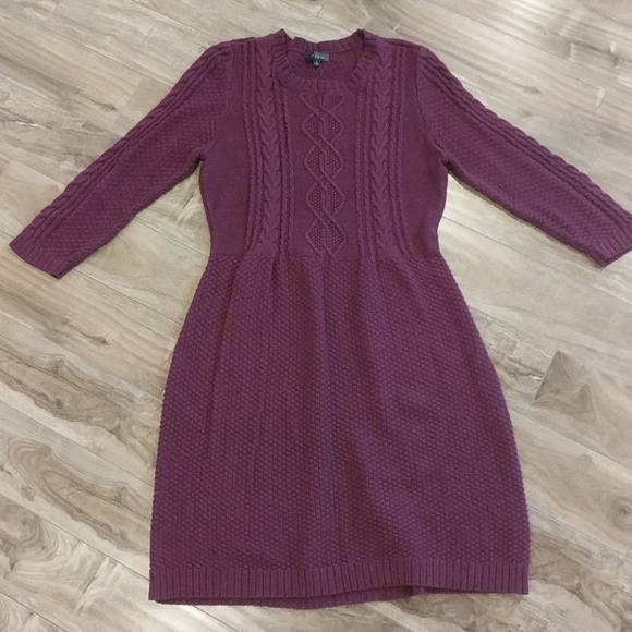 ❄️3/$25 LIMITED Purple Cable Knit Sweater Dress